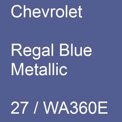 Chevrolet, Regal Blue Metallic, 27 / WA360E.